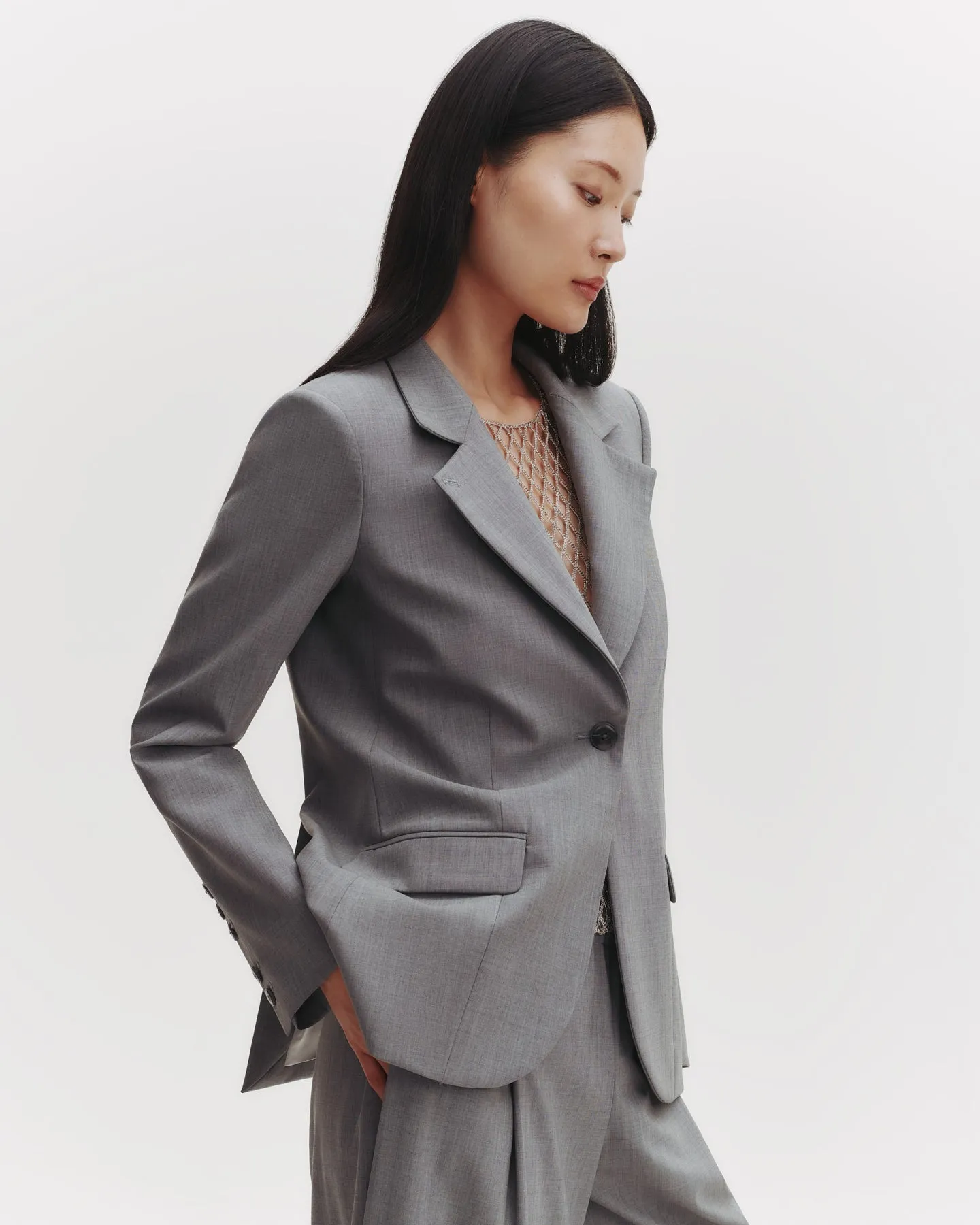 Supper Jacket in Ultrafine Stretch Suiting sold by TWP CLOTHING product image thumbnail 4