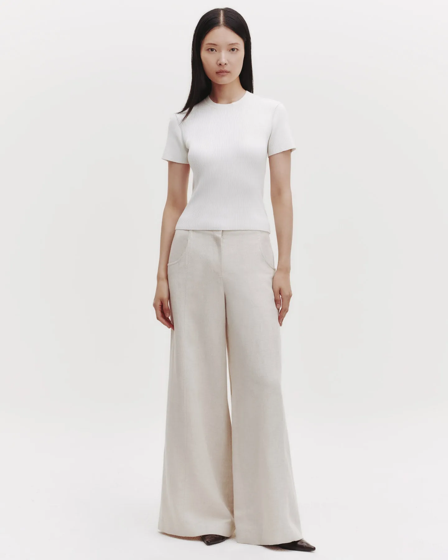 Tease Top in Ribbed Cotton Knit sold by TWP CLOTHING product image thumbnail 2