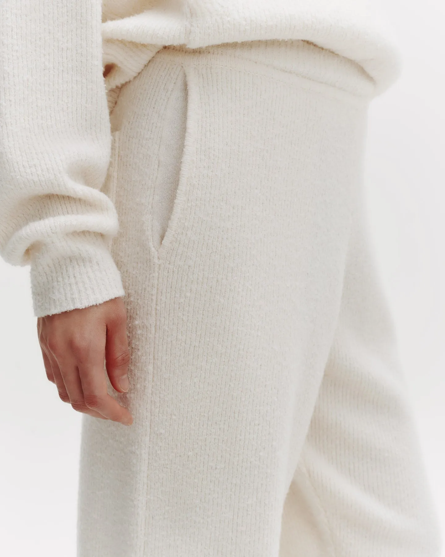 Sweatpant in Nubby Cashmere Silk sold by TWP CLOTHING
