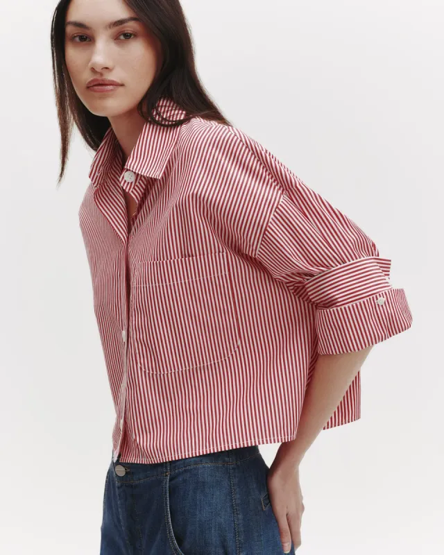 Next Ex Shirt in Striped Cotton sold by TWP CLOTHING
