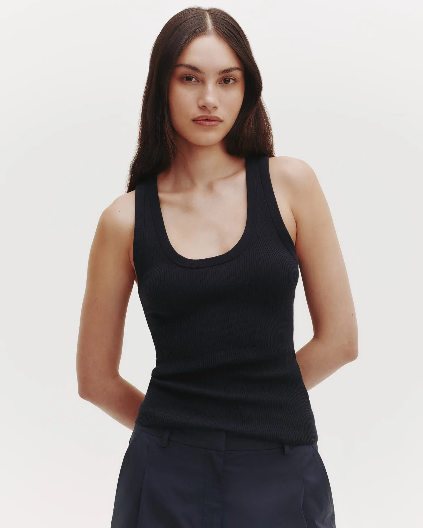 Knit Tank in Cotton Rib sold by TWP CLOTHING product image thumbnail 2