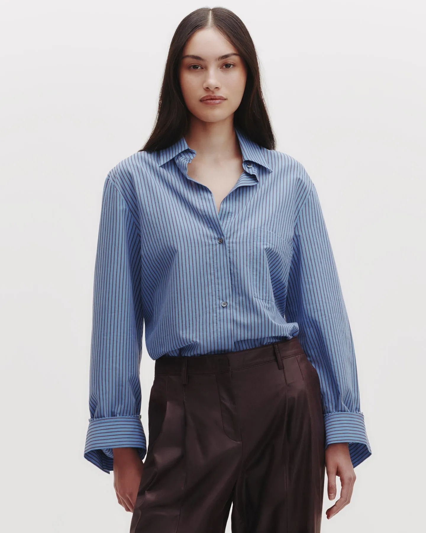 The Next Morning Shirt in Striped Cotton sold by TWP CLOTHING product image thumbnail 3