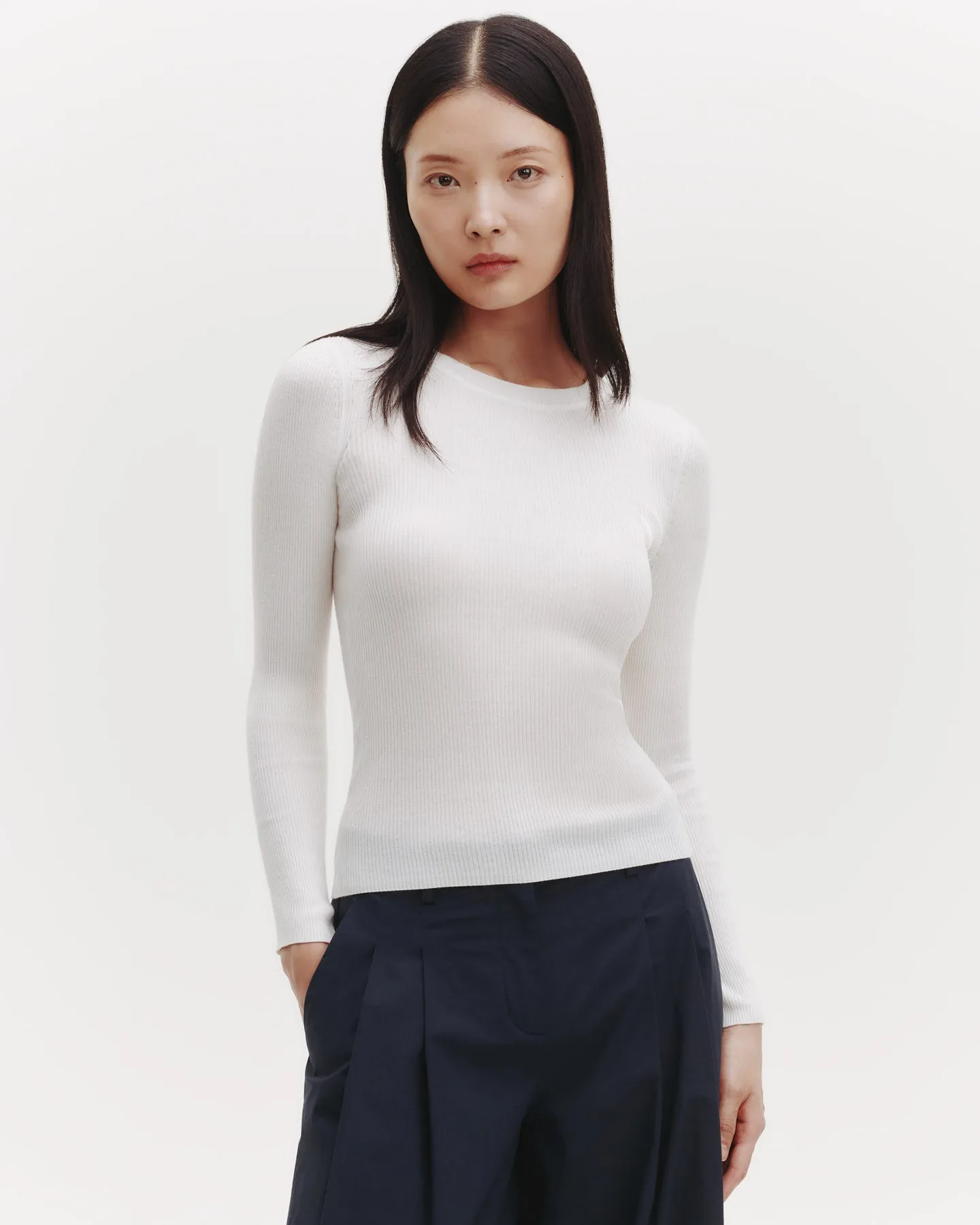 Knit Crewneck in Cotton Rib sold by TWP CLOTHING product image thumbnail 4