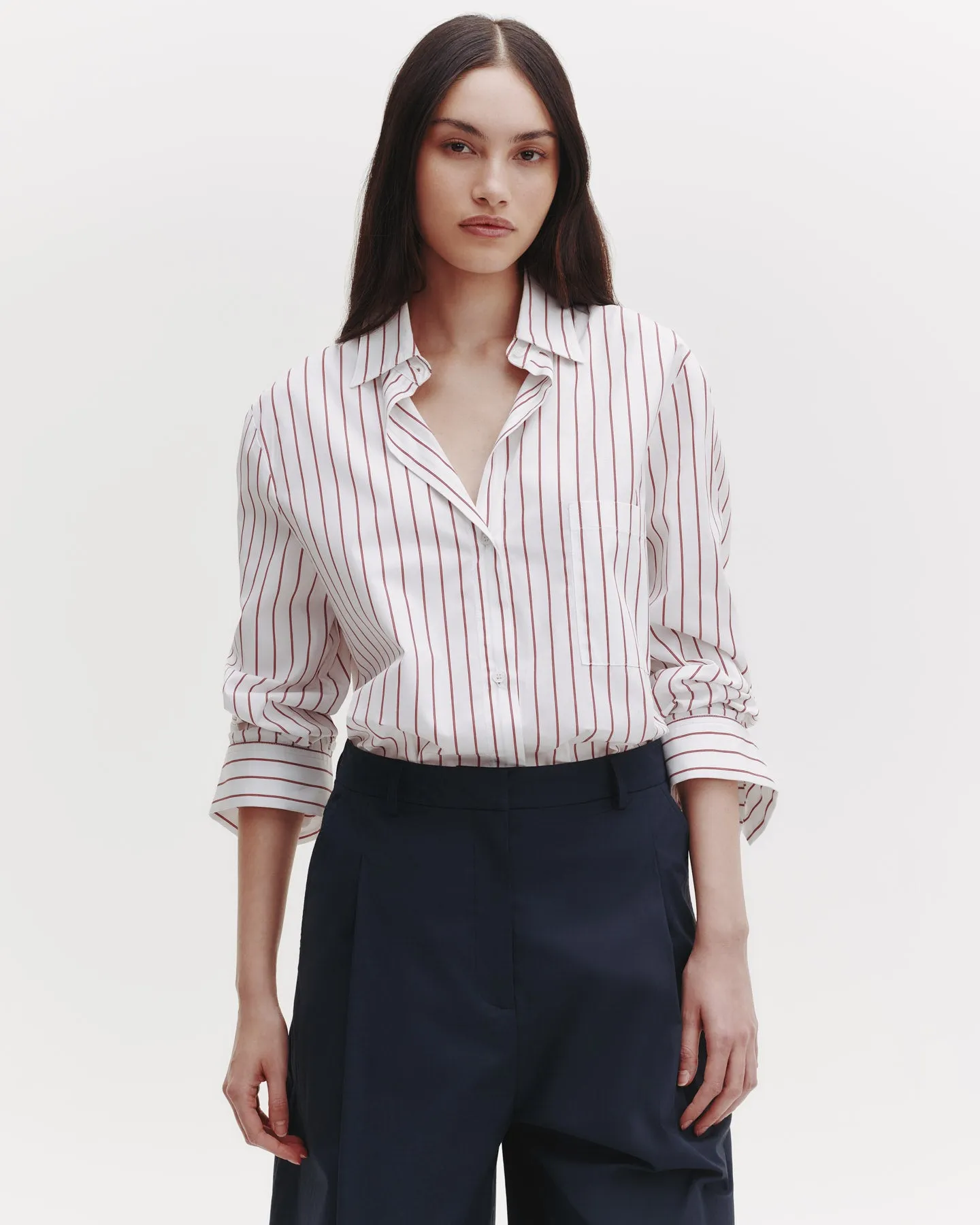 The Next Morning Shirt in Striped Cotton sold by TWP CLOTHING product image thumbnail 2