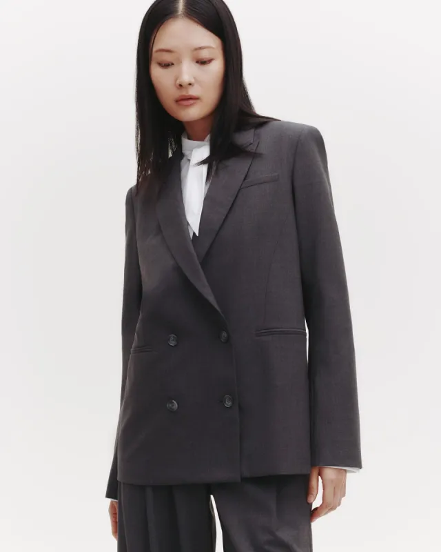 Tabitha Blazer in Ultrafine Stretch Suiting sold by TWP CLOTHING