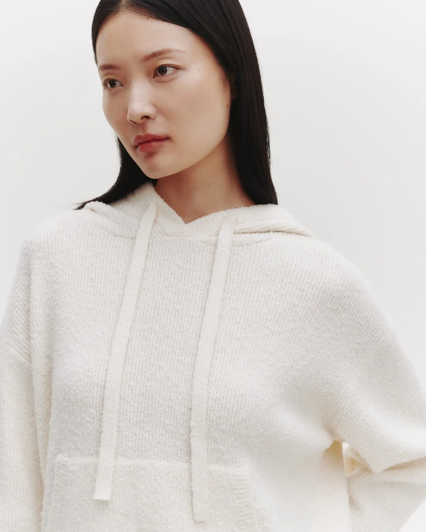 Hoodie in Nubby Cashmere Silk sold by TWP CLOTHING product image thumbnail 5