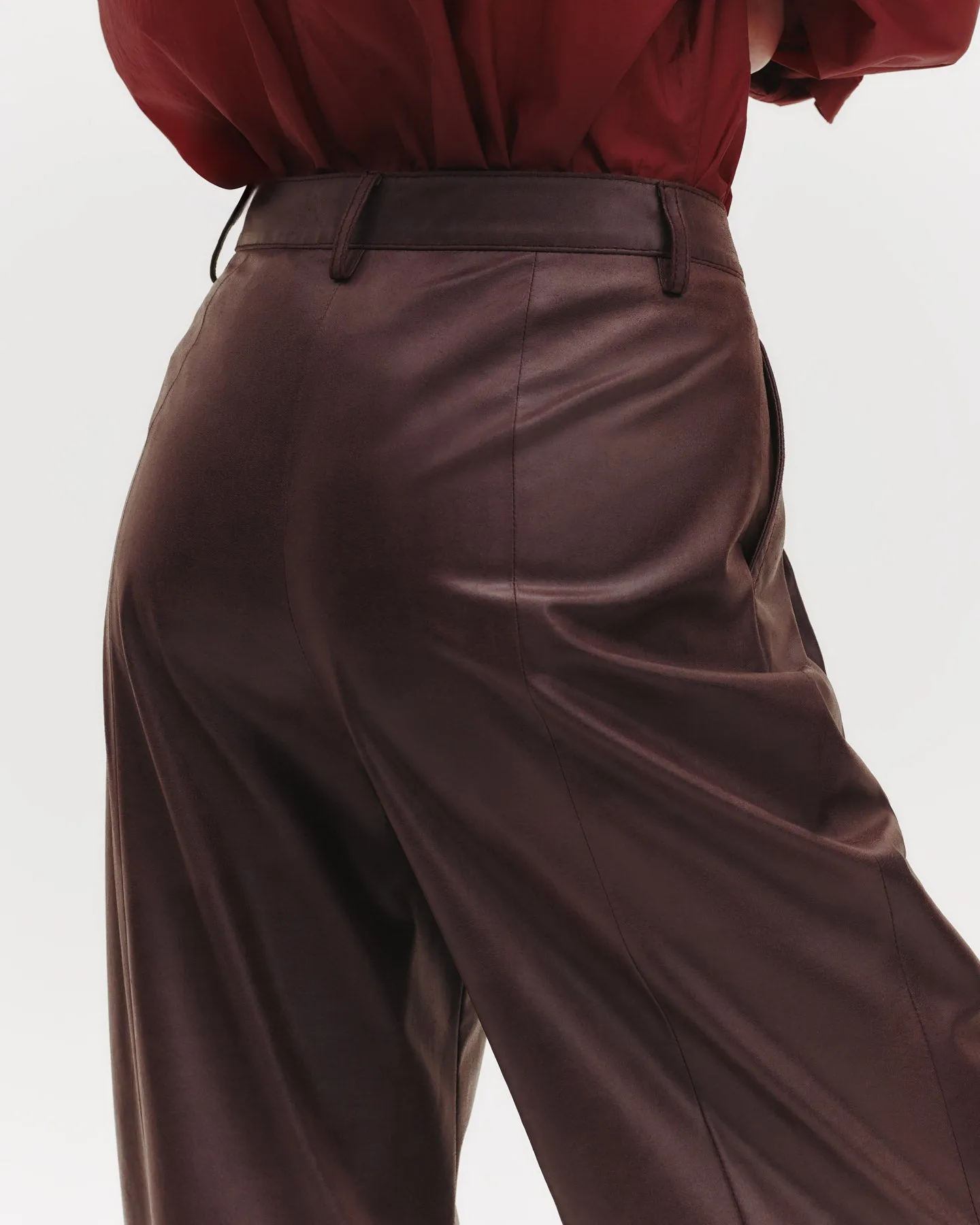 Sulli Pant in Paper Leather sold by TWP CLOTHING product image thumbnail 5