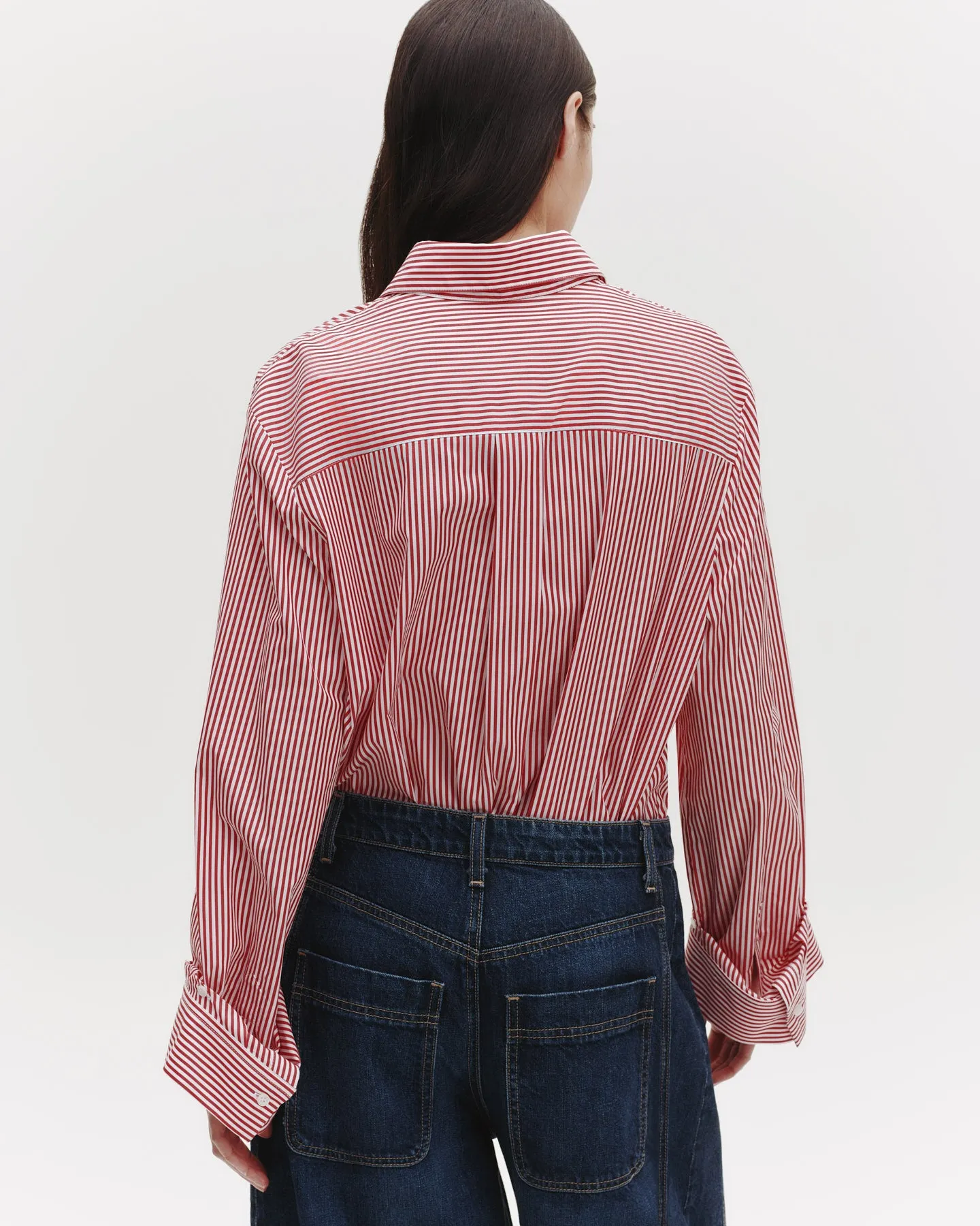 The Next Morning Shirt in Striped Cotton sold by TWP CLOTHING product image thumbnail 4