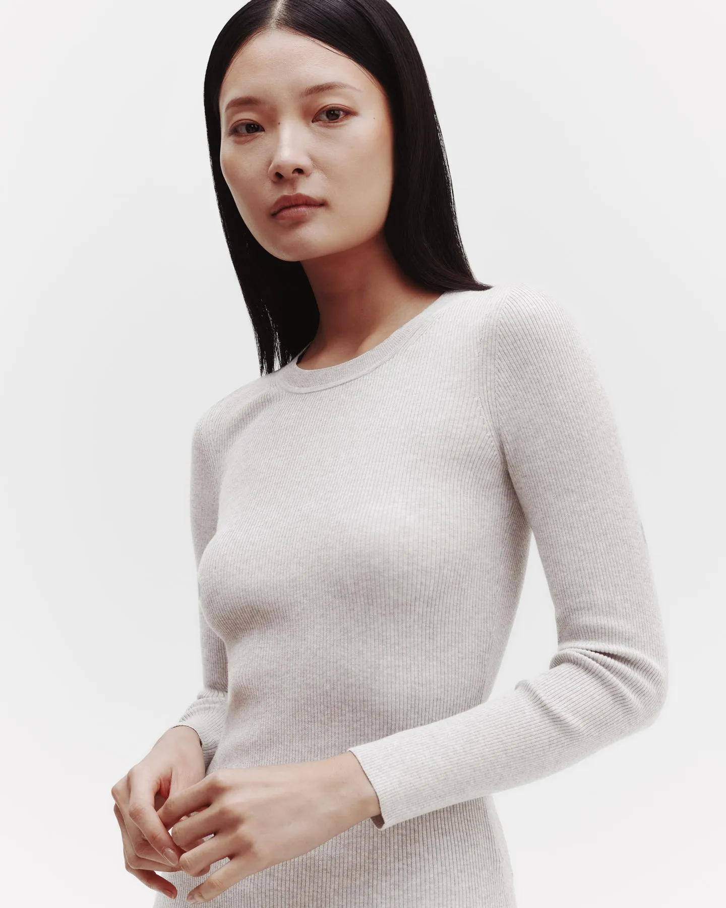 Knit Crewneck in Cotton Rib sold by TWP CLOTHING product image thumbnail 2