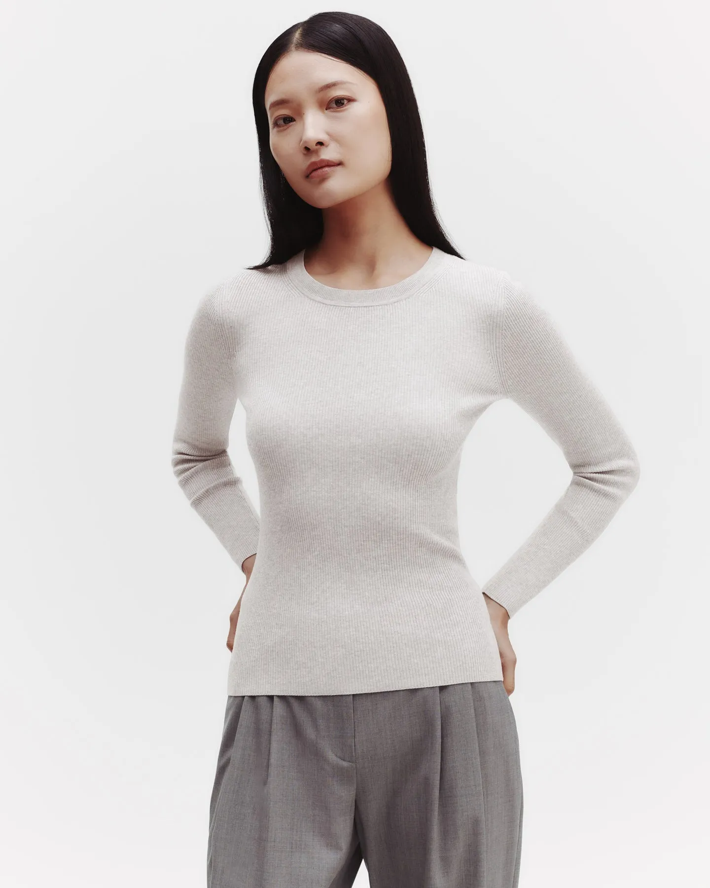 Knit Crewneck in Cotton Rib sold by TWP CLOTHING product image thumbnail 5