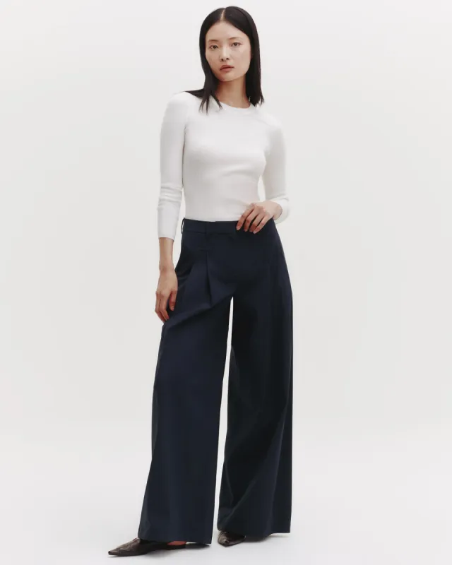 Next Didi Pant in Satin Faced Wool Suiting sold by TWP CLOTHING