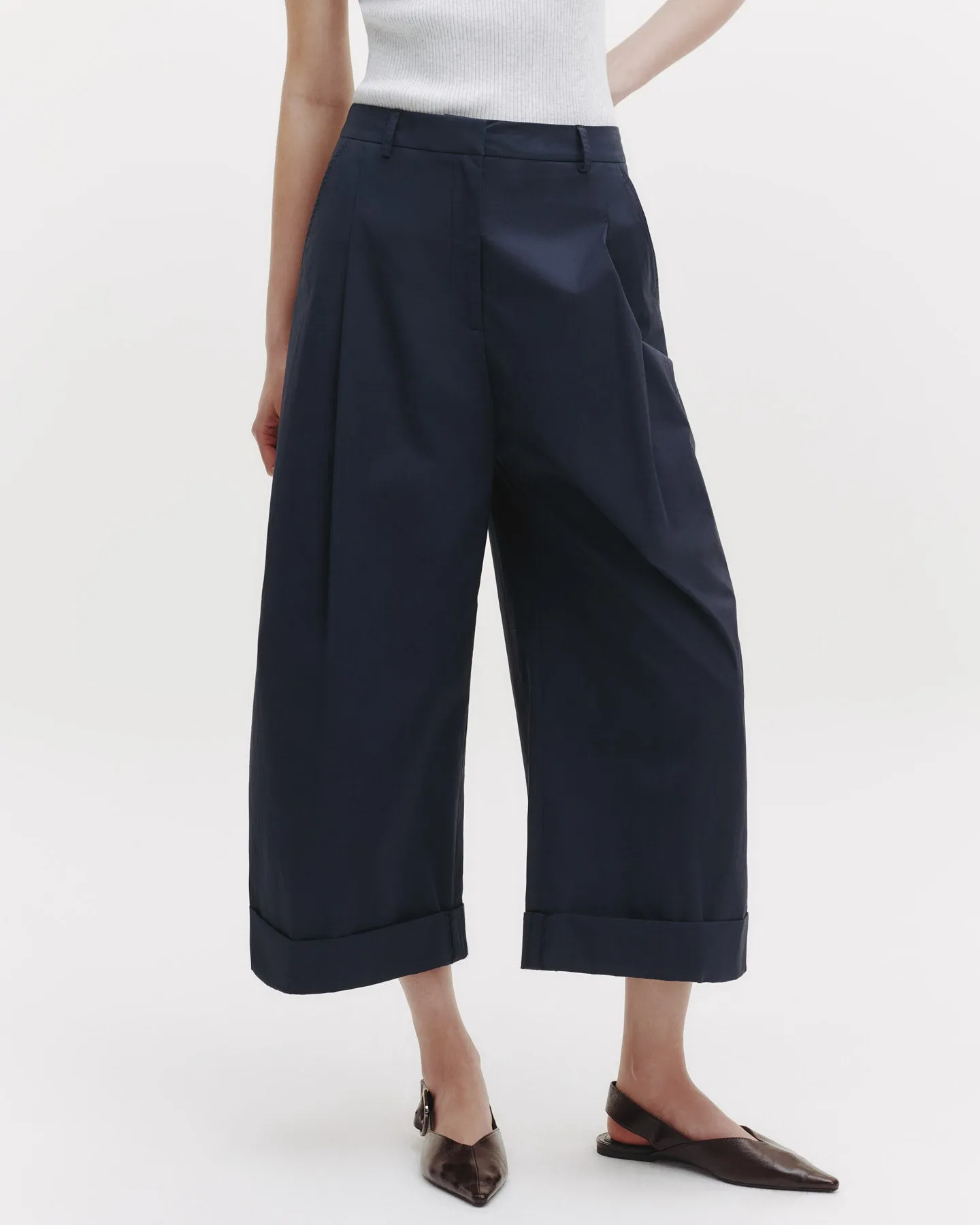 Houston St. Pant in Dense Cotton Poplin sold by TWP CLOTHING