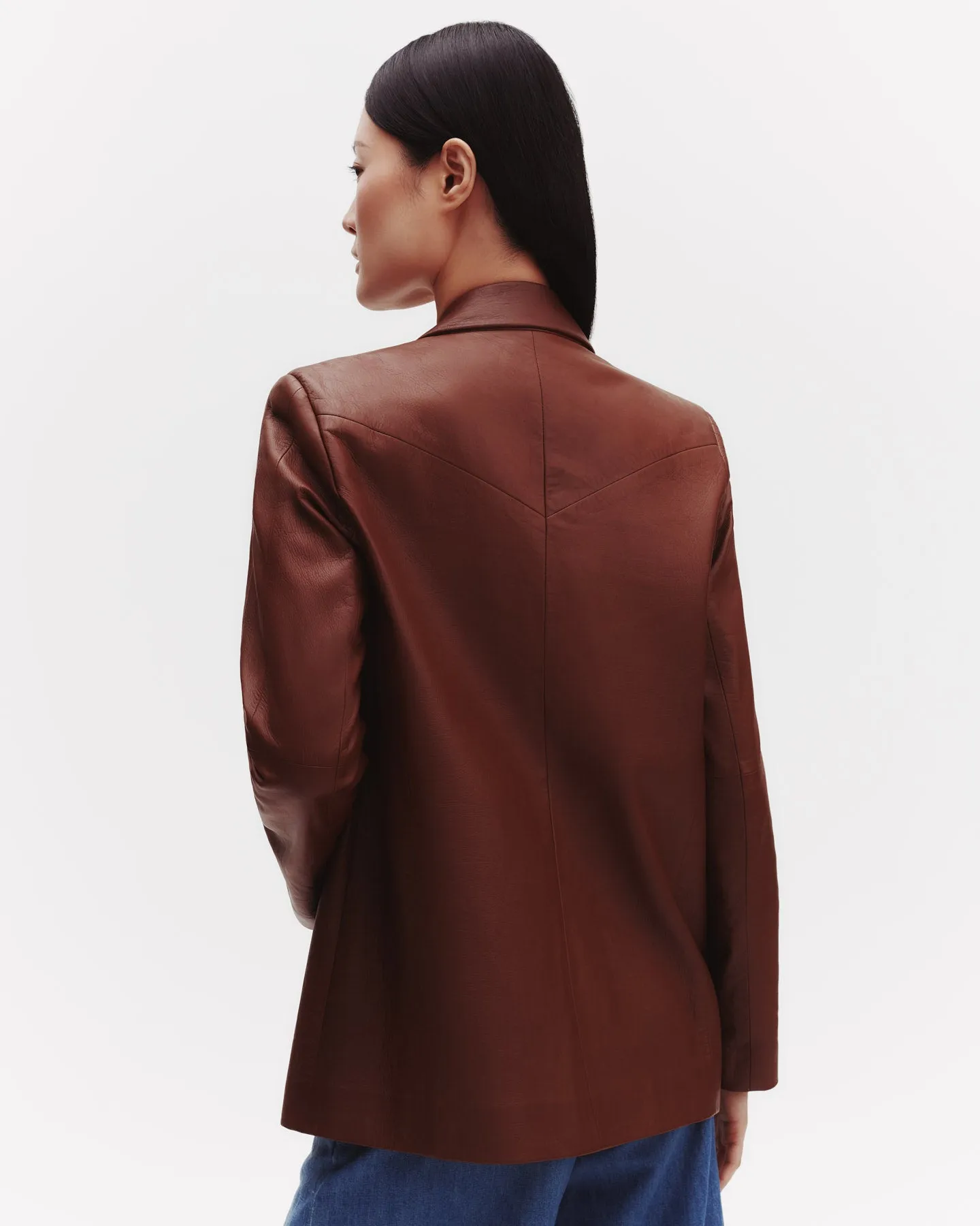 Joshua Blazer in Vintage Leather sold by TWP CLOTHING product image thumbnail 5