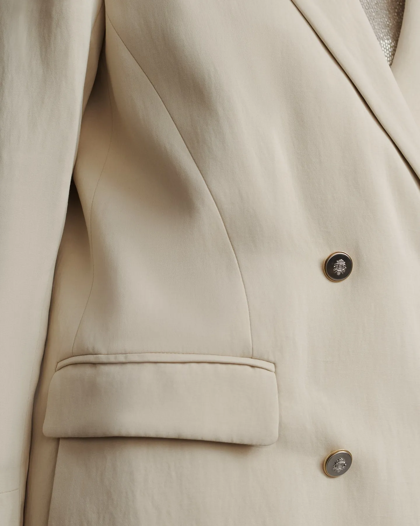 My Second Husband Blazer in Coated Viscose Linen sold by TWP CLOTHING product image thumbnail 3