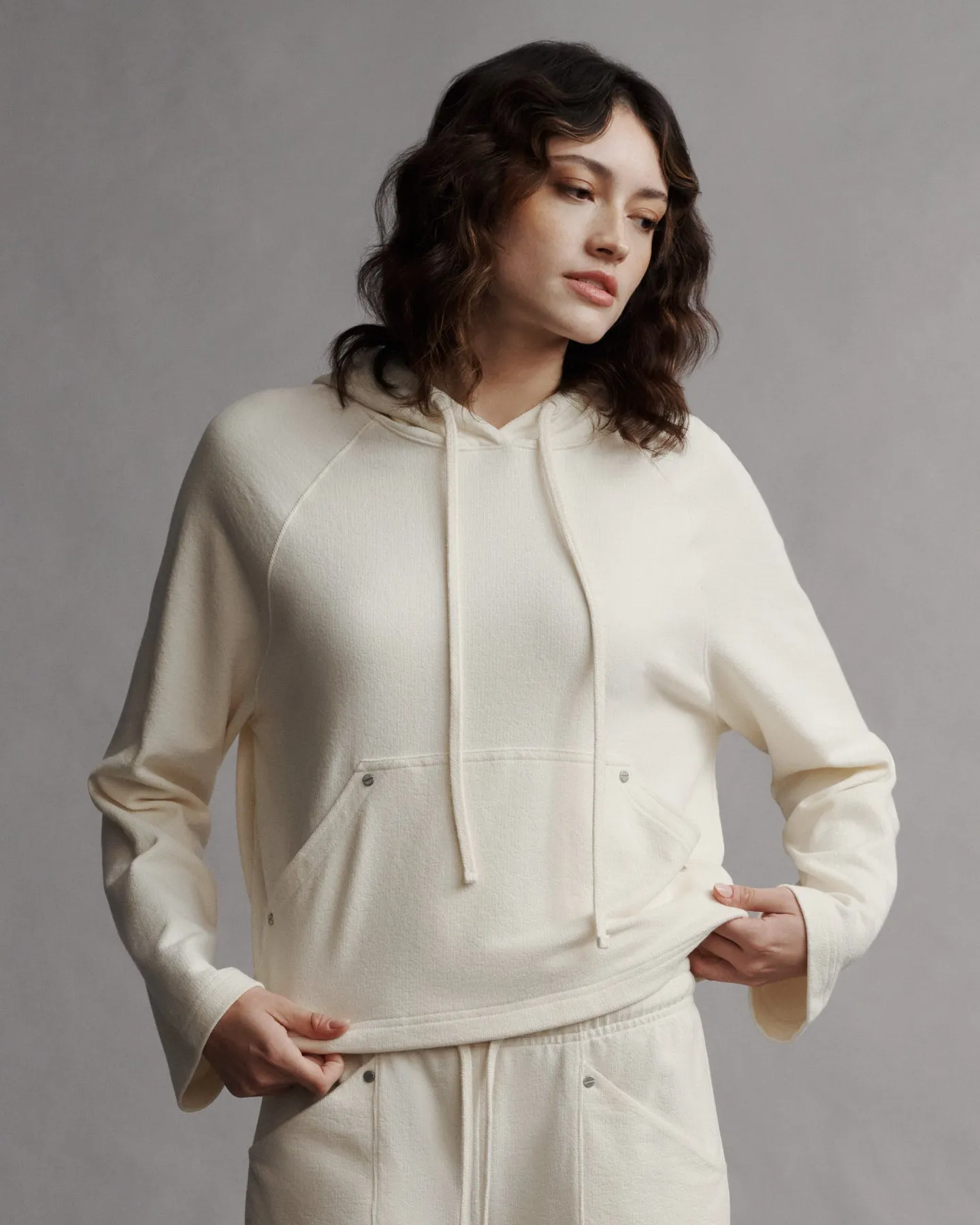 Ali's Hoodie in French Terry sold by TWP CLOTHING