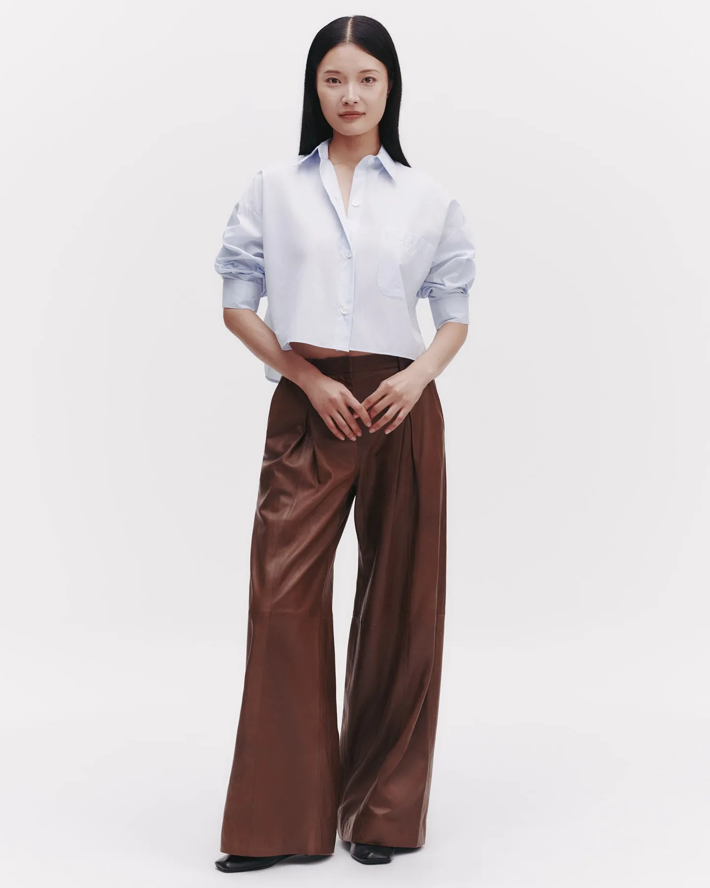 Sullivan Pant in Paper Leather sold by TWP CLOTHING product image thumbnail 5