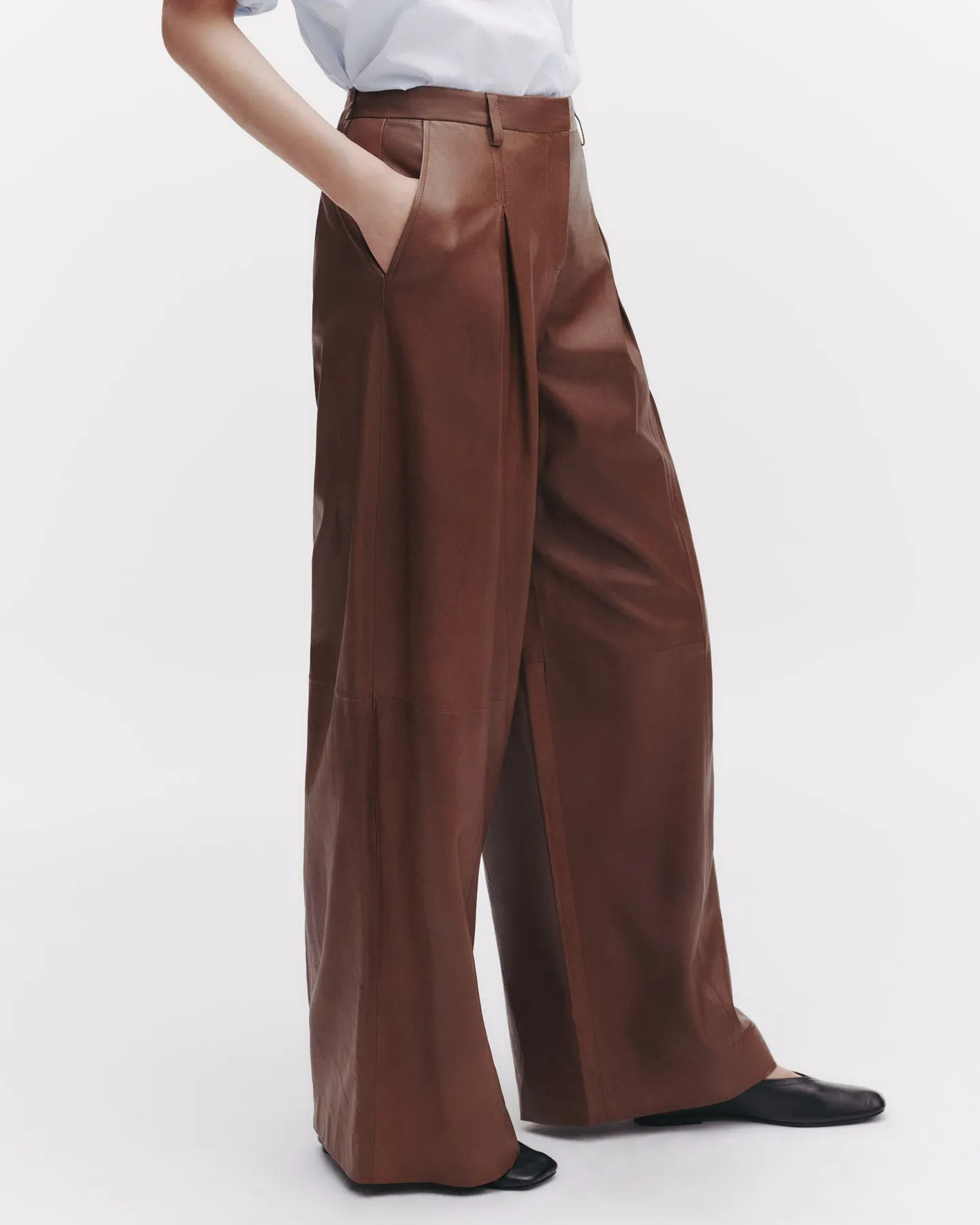 Sullivan Pant in Paper Leather sold by TWP CLOTHING product image thumbnail 3