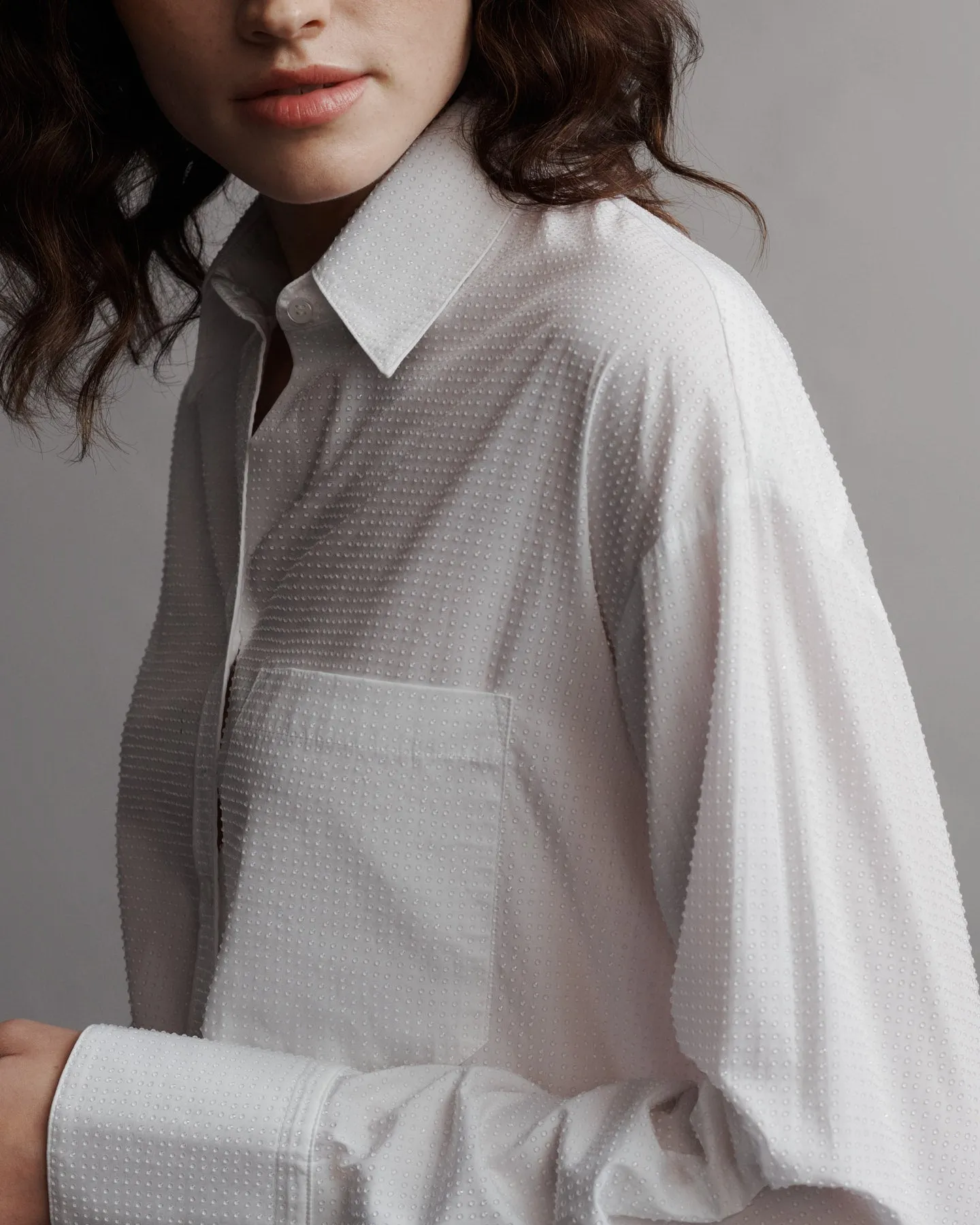 Average Joe Top in Superfine Cotton with Crystals sold by TWP CLOTHING product image thumbnail 2