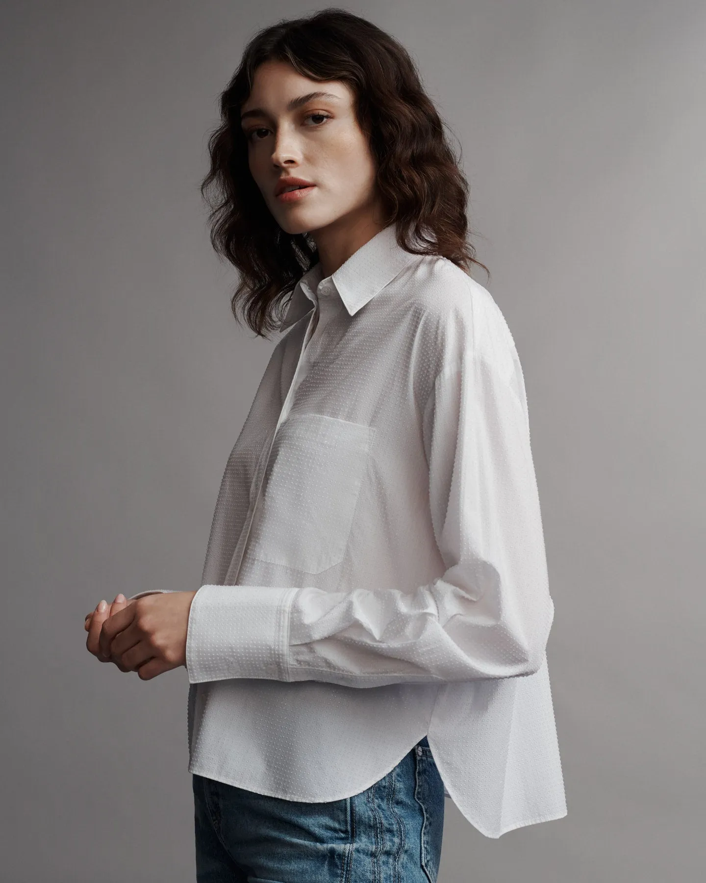 Average Joe Top in Superfine Cotton with Crystals sold by TWP CLOTHING product image thumbnail 3