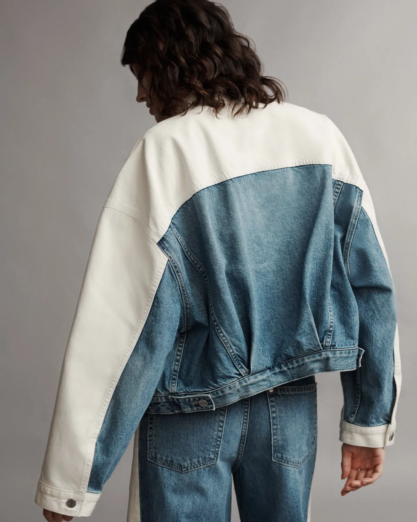 Dylan Jacket in Vintage Wash Denim sold by TWP CLOTHING