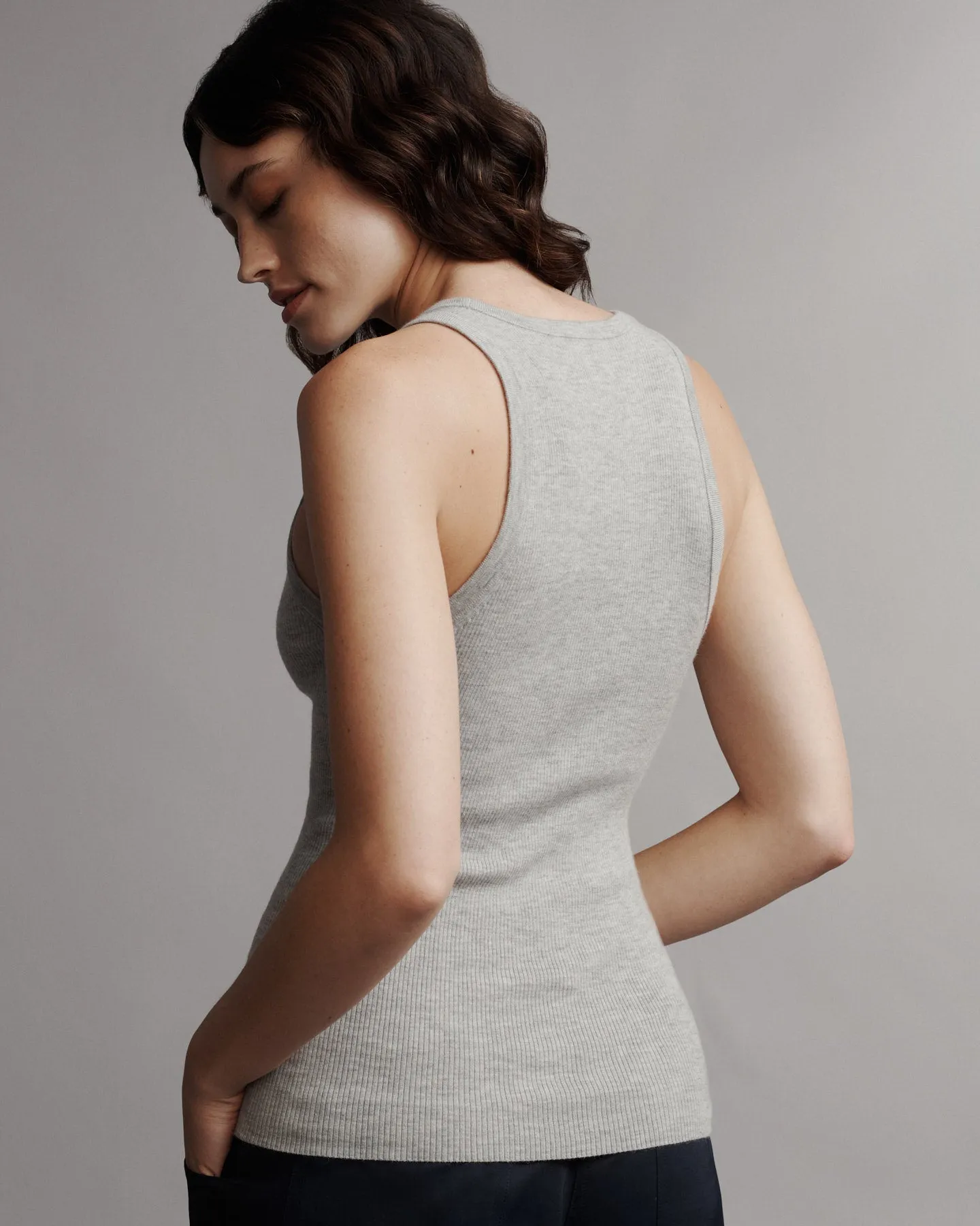 Perfect Tank in Cashmere sold by TWP CLOTHING product image thumbnail 3
