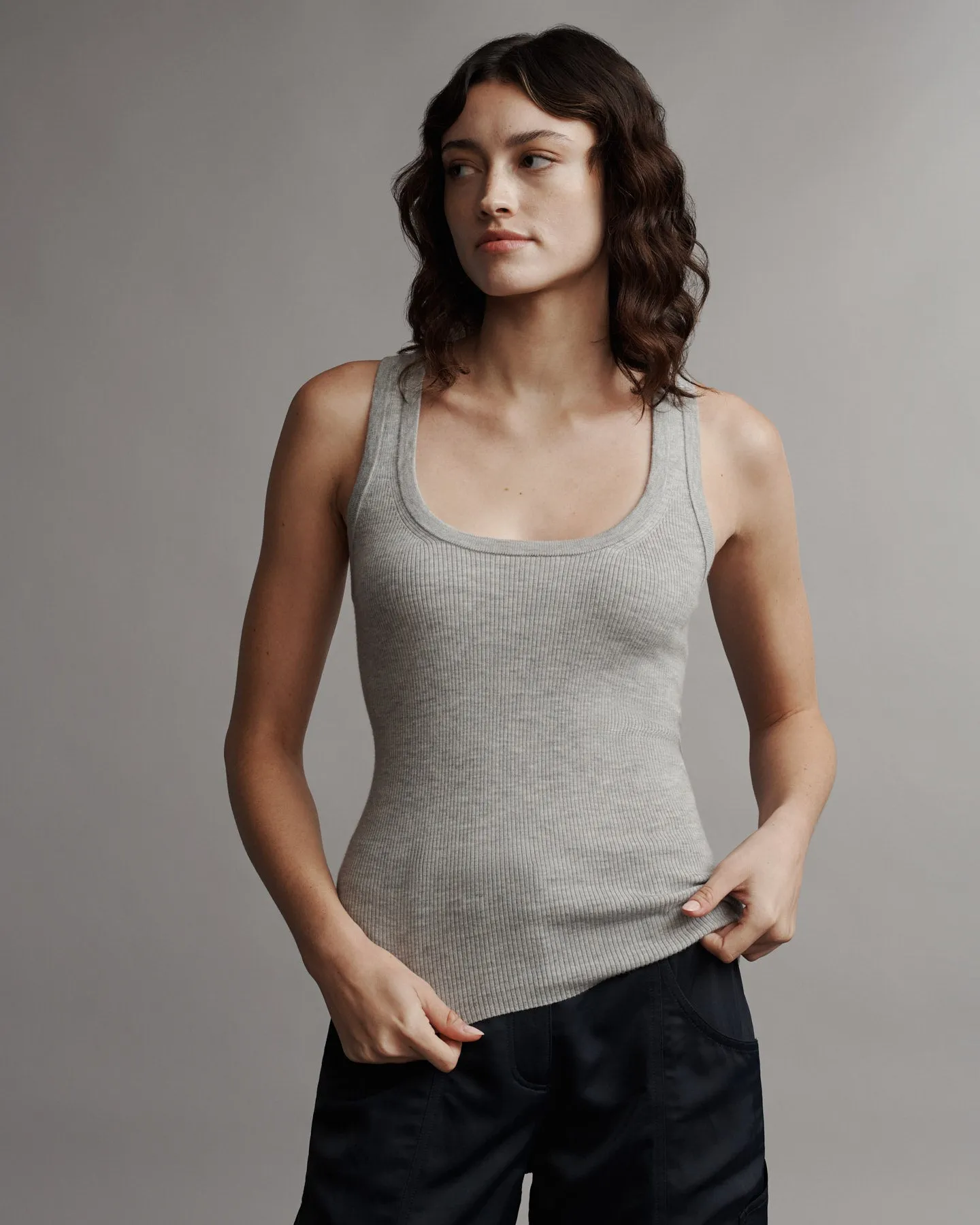 Perfect Tank in Cashmere sold by TWP CLOTHING