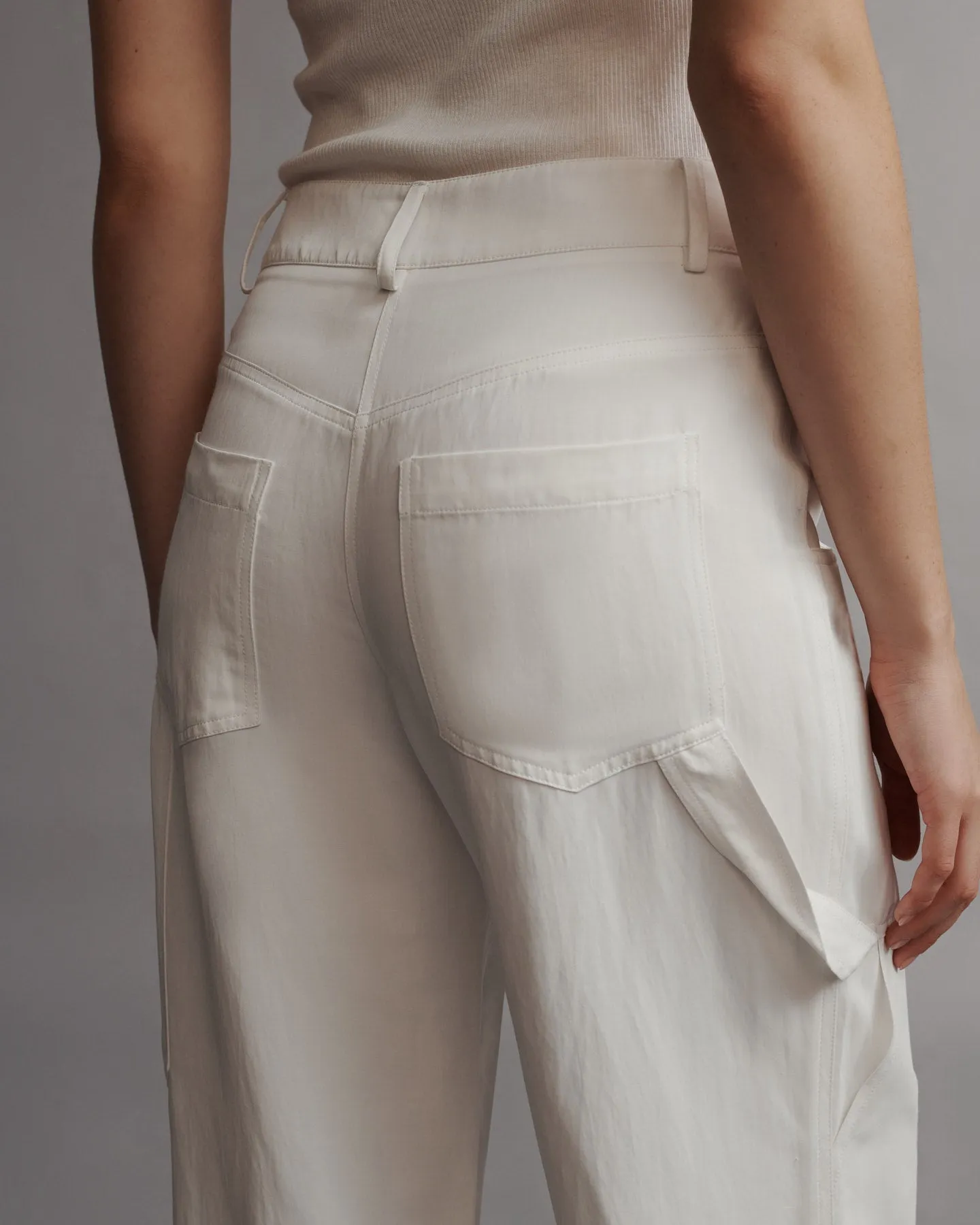 Chrystie St. Pant in Coated Viscose Linen sold by TWP CLOTHING product image thumbnail 5