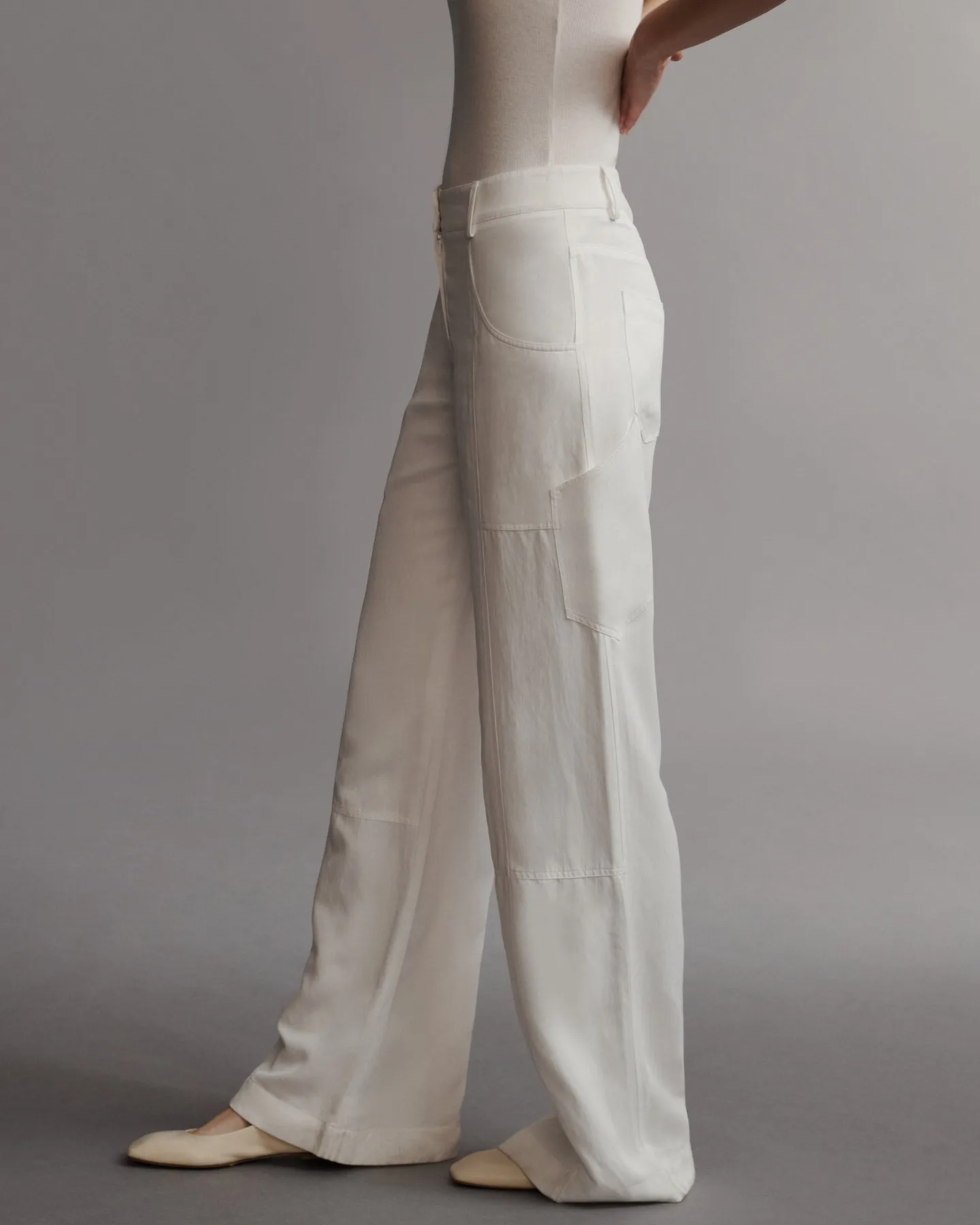 Chrystie St. Pant in Coated Viscose Linen sold by TWP CLOTHING product image thumbnail 4