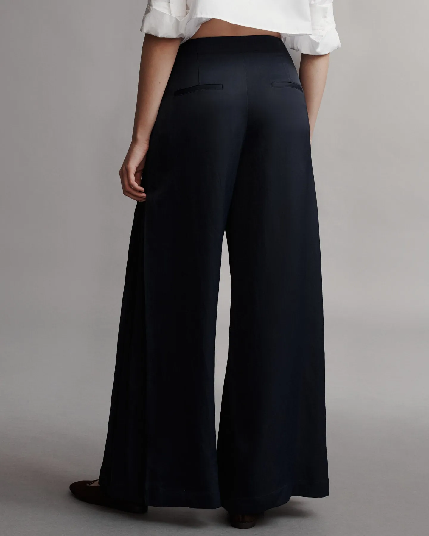 Stevie Pant in Coated Viscose Linen sold by TWP CLOTHING product image thumbnail 4