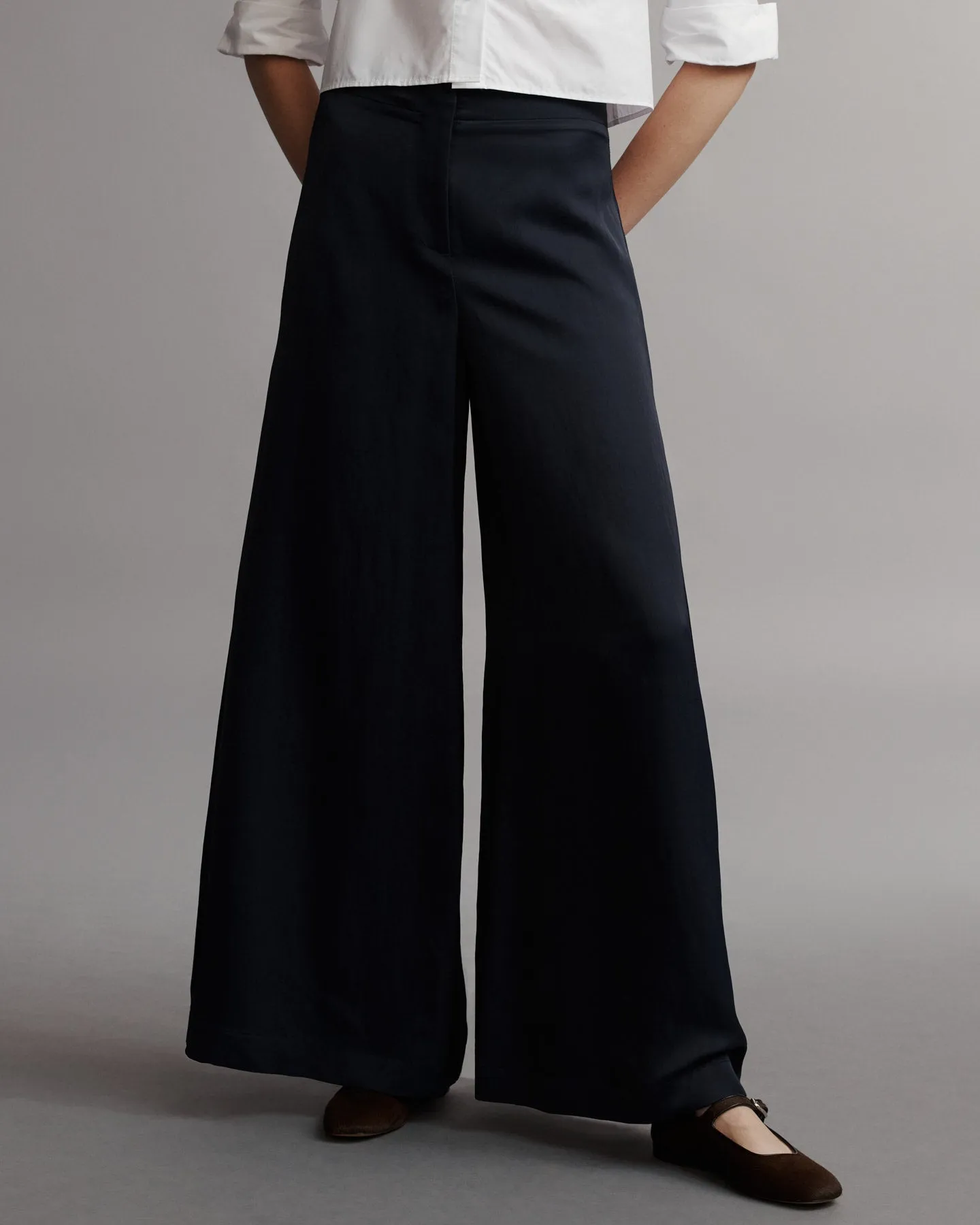 Stevie Pant in Coated Viscose Linen sold by TWP CLOTHING product image thumbnail 2