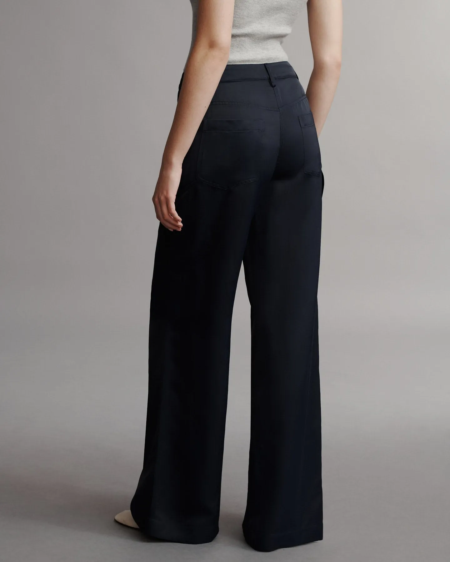 Chrystie St. Pant in Coated Viscose Linen sold by TWP CLOTHING product image thumbnail 5