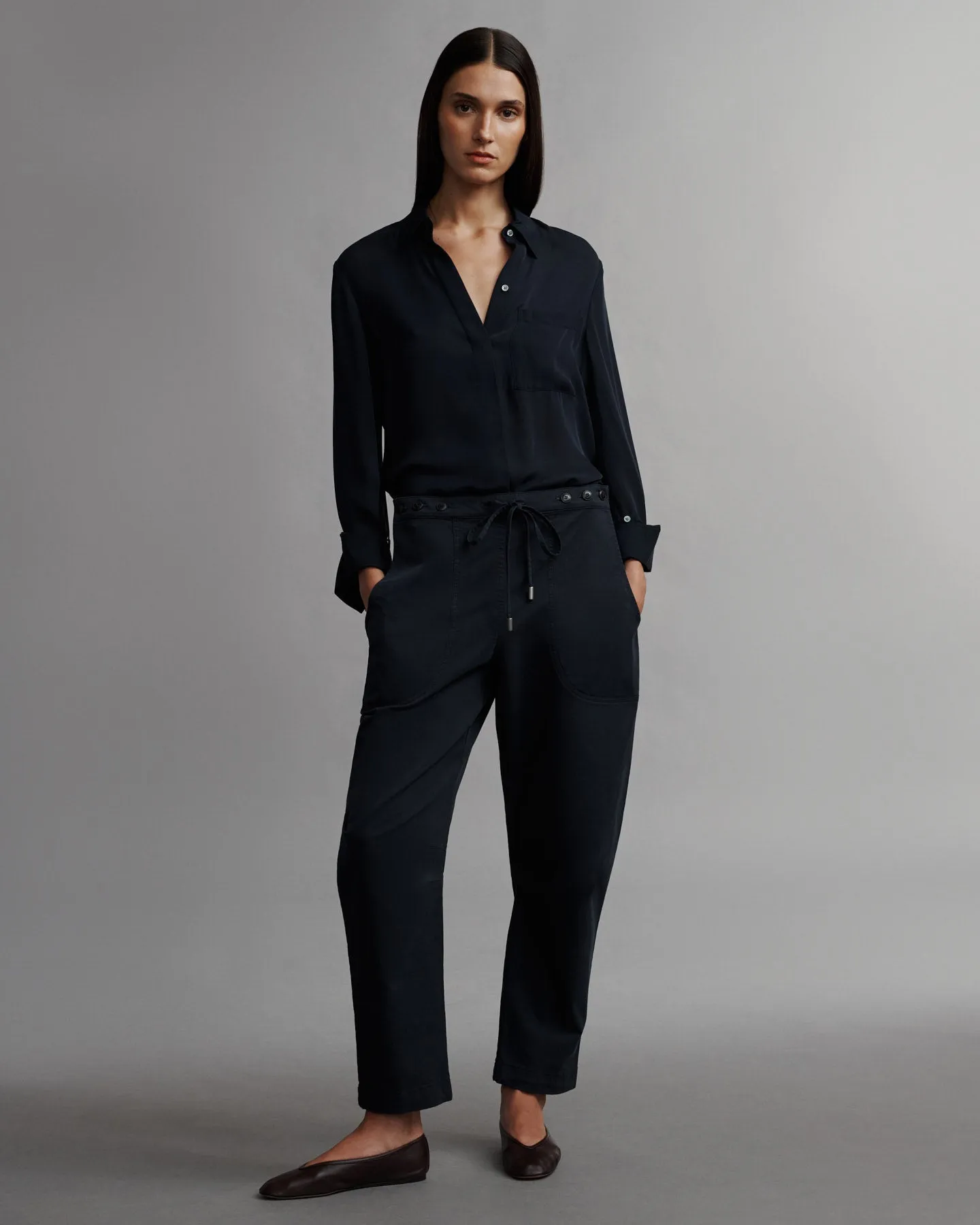 Jetties Beach Pant in Stretch Compact Cotton sold by TWP CLOTHING product image thumbnail 2