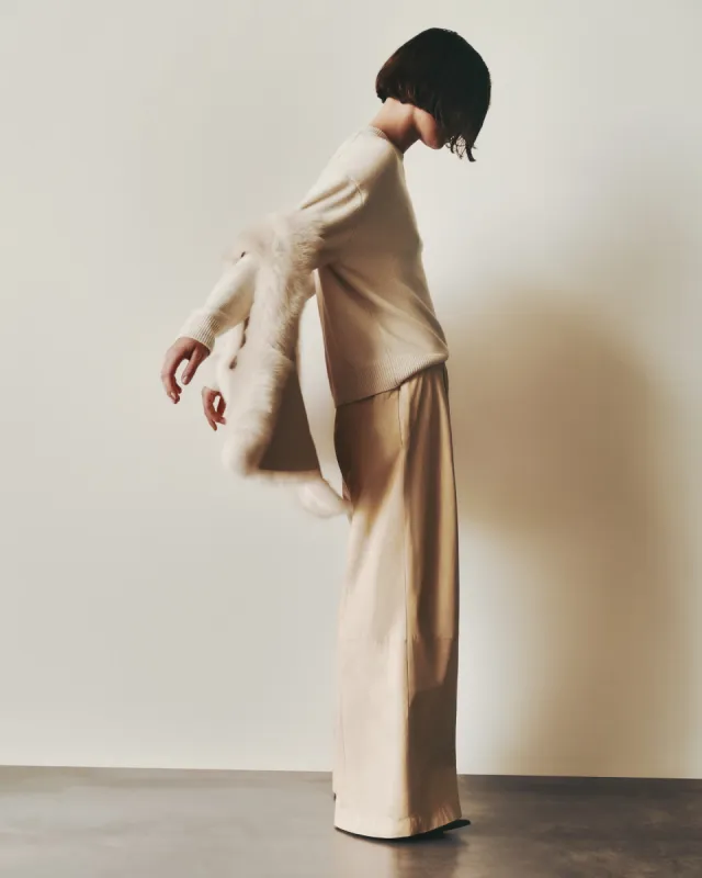 Jackson Hole Vest in Silky Shearling sold by TWP CLOTHING