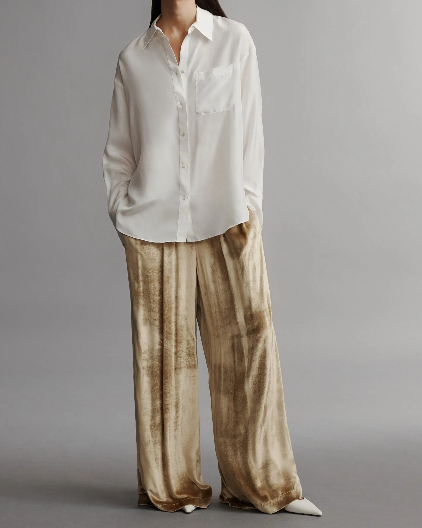 Big Joe Shirt in washed silk habotai sold by TWP CLOTHING product image thumbnail 2