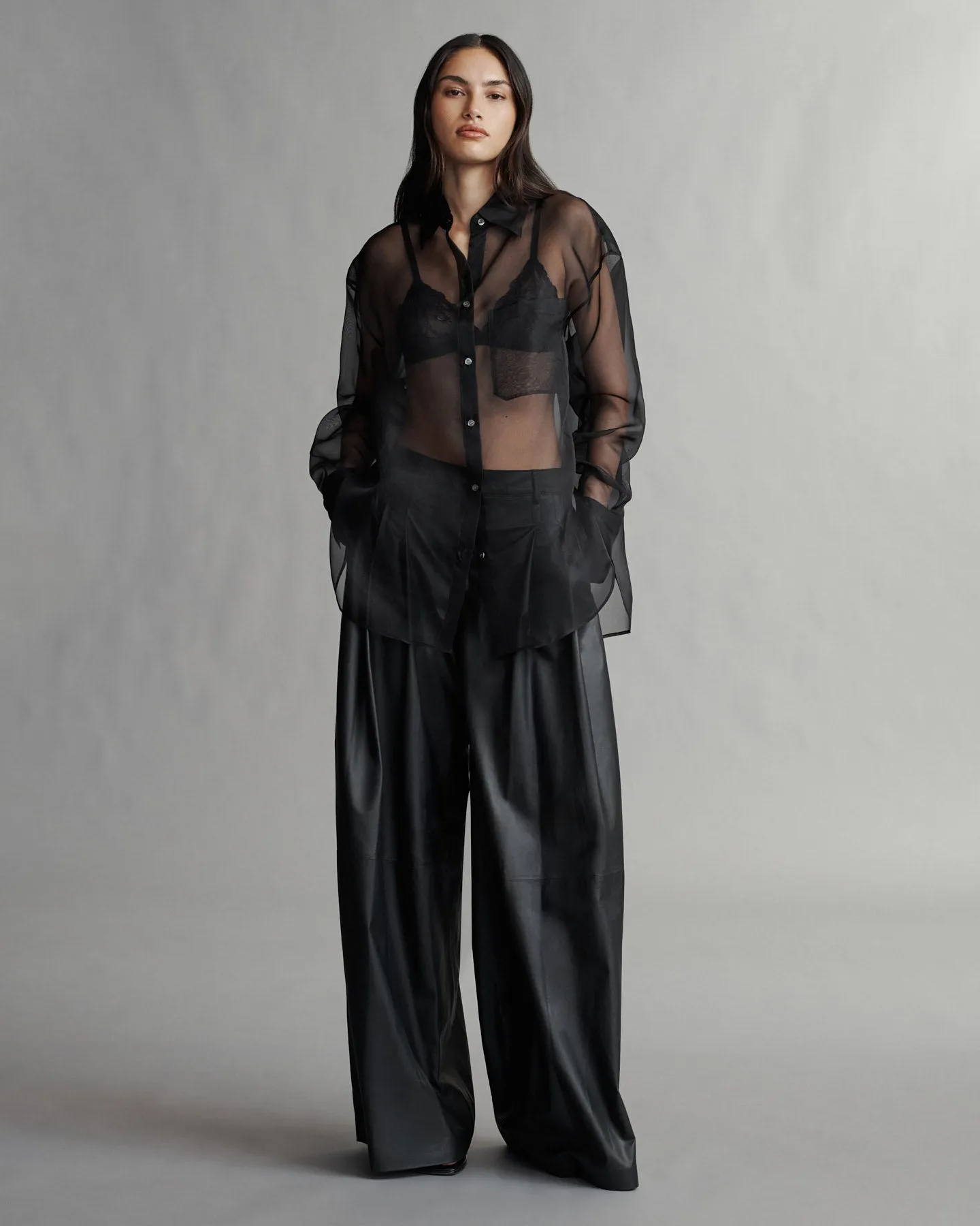 Didi Pant in Paper Leather sold by TWP CLOTHING product image thumbnail 5