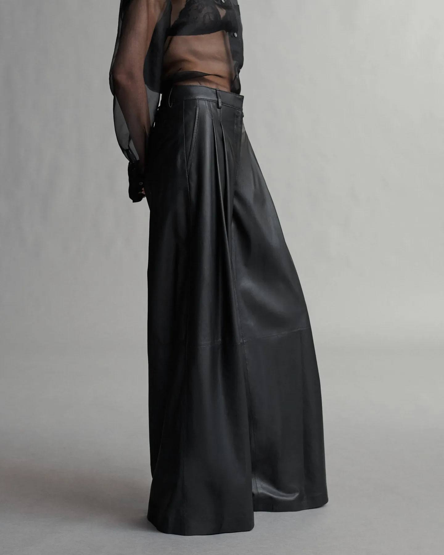 Didi Pant in Paper Leather sold by TWP CLOTHING product image thumbnail 3