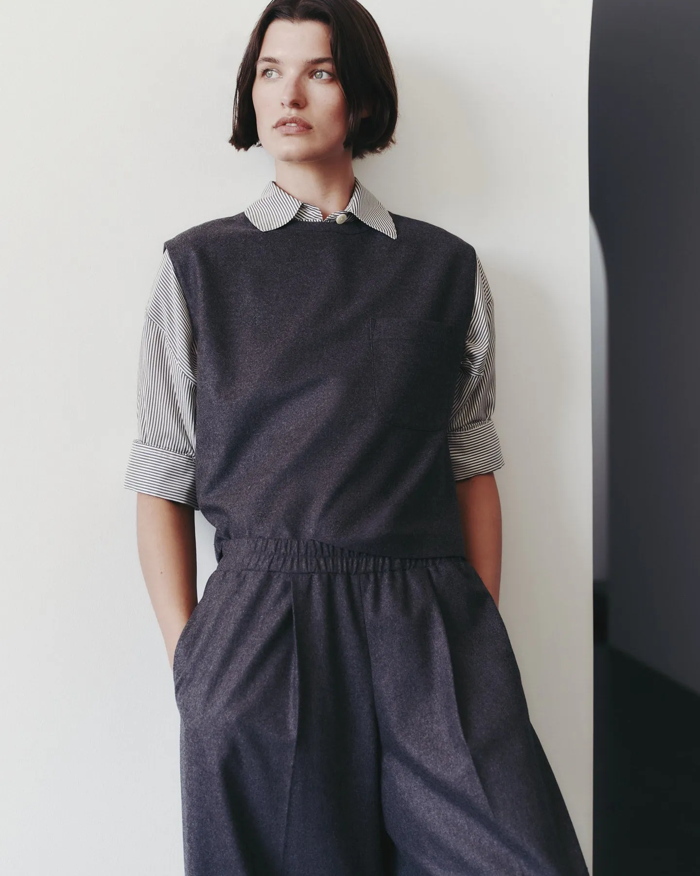 Eva Pant in Wool Flannel sold by TWP CLOTHING product image thumbnail 5