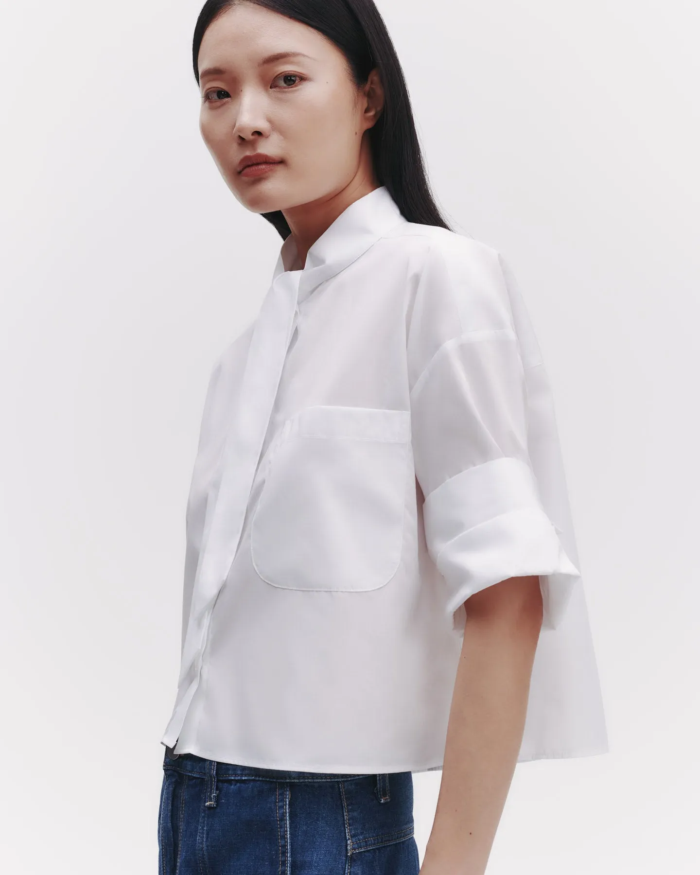 Next Ex Shirt With Tie in Superfine Cotton sold by TWP CLOTHING product image thumbnail 3