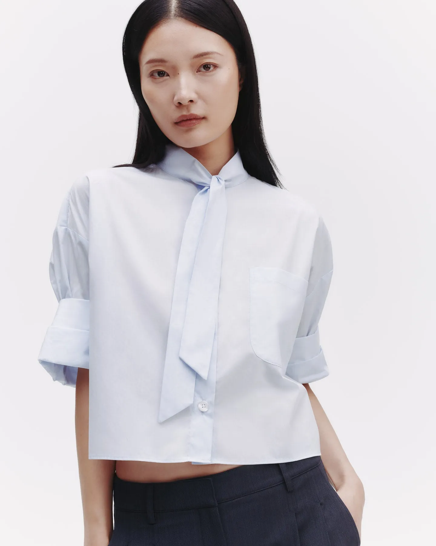 Next Ex Shirt With Tie in Superfine Cotton sold by TWP CLOTHING product image thumbnail 2