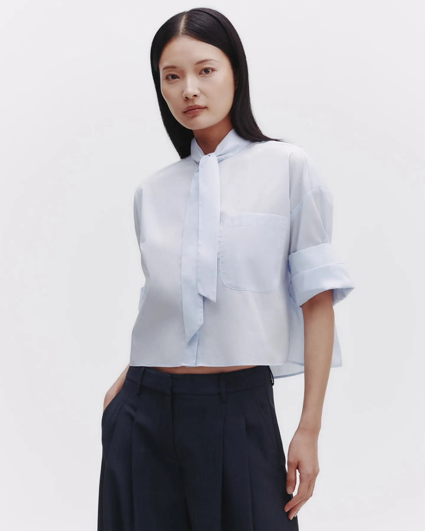 Next Ex Shirt With Tie in Superfine Cotton sold by TWP CLOTHING