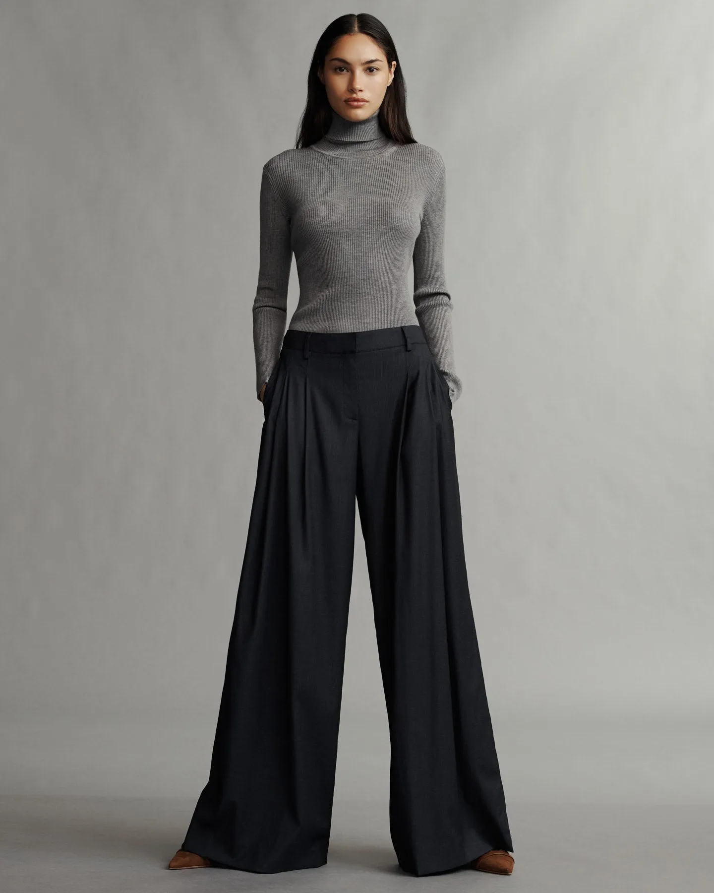 Knit Turtleneck in Merino Wool sold by TWP CLOTHING product image thumbnail 2