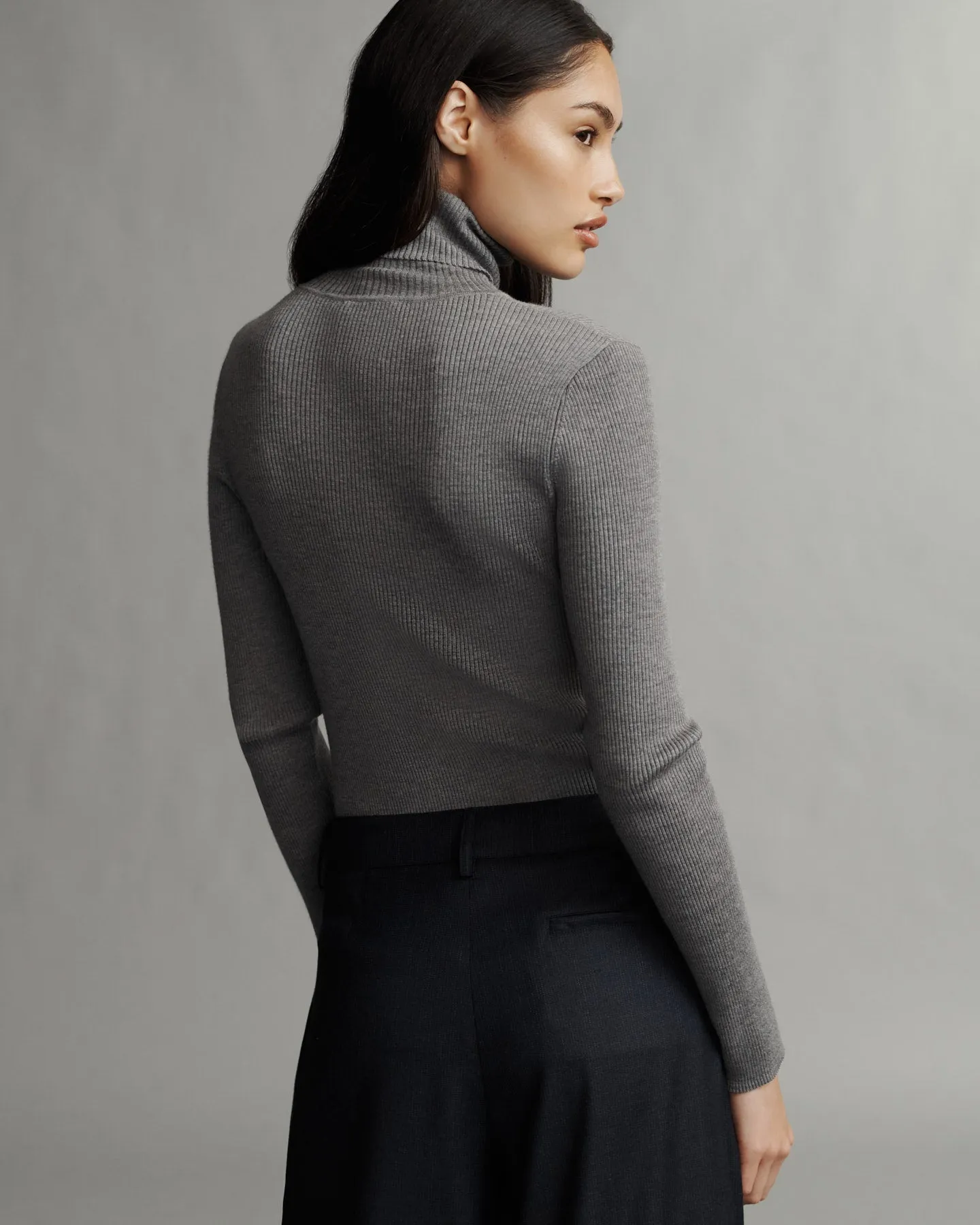 Knit Turtleneck in Merino Wool sold by TWP CLOTHING product image thumbnail 4