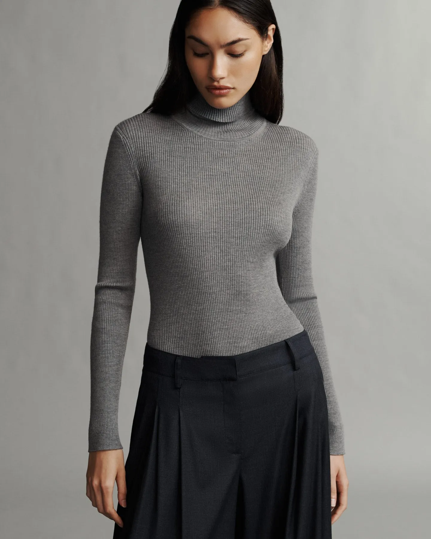 Knit Turtleneck in Merino Wool sold by TWP CLOTHING product image thumbnail 3