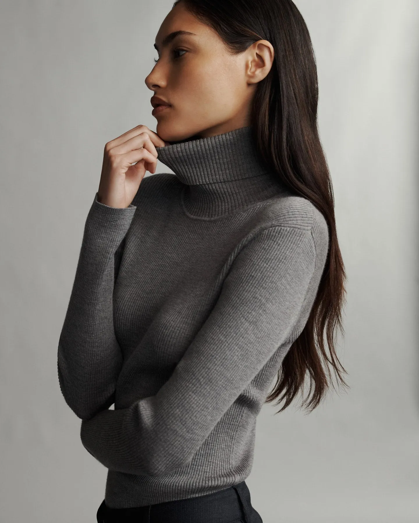 Knit Turtleneck in Merino Wool sold by TWP CLOTHING