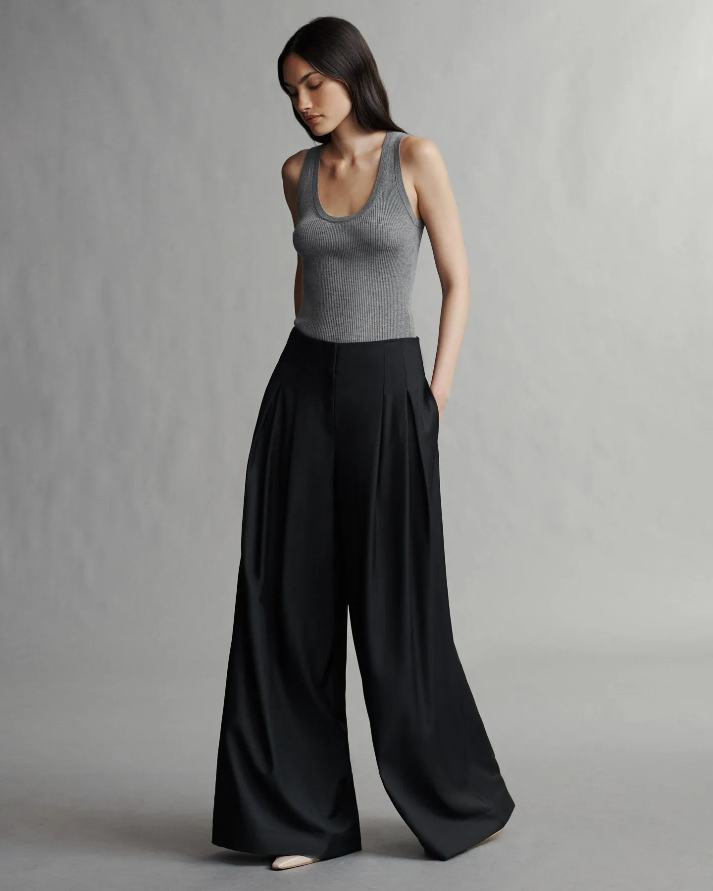 Knit Tank in Merino Wool sold by TWP CLOTHING product image thumbnail 2