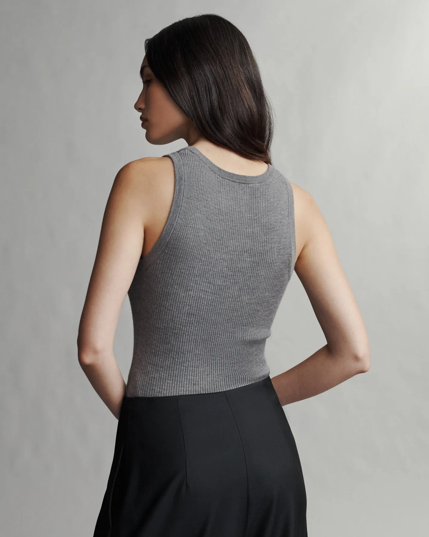 Knit Tank in Merino Wool sold by TWP CLOTHING product image thumbnail 4