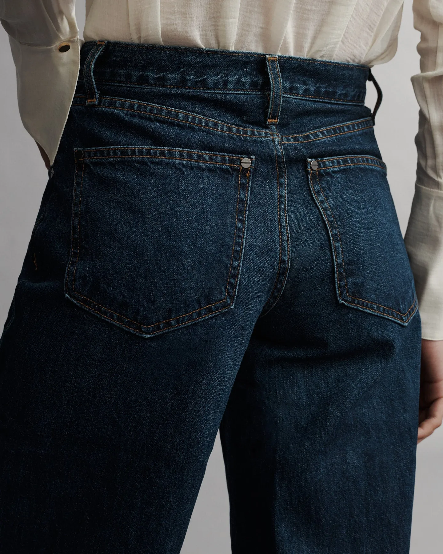 Tiny Dancer Jean in Dark Wash Denim sold by TWP CLOTHING product image thumbnail 5