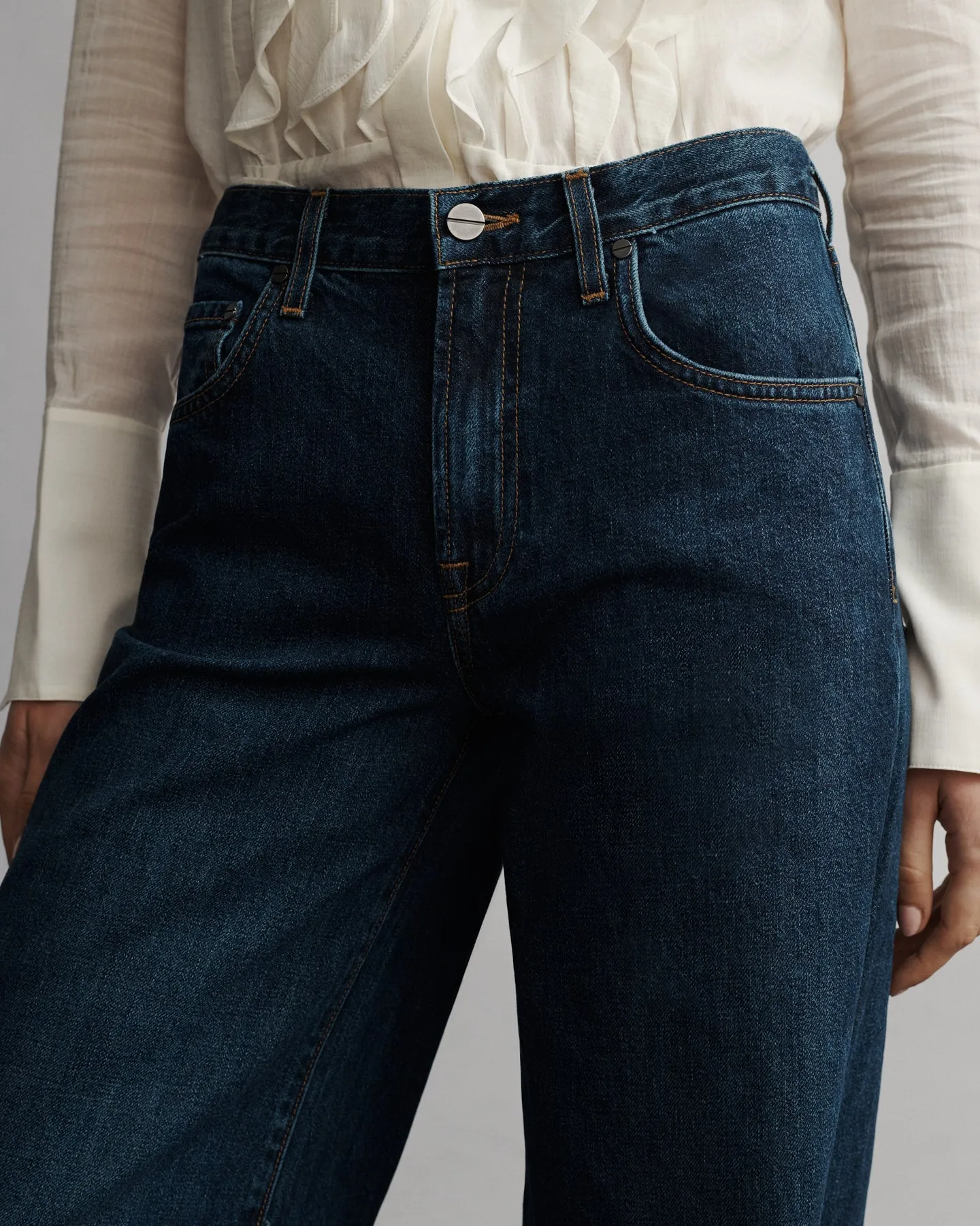 Tiny Dancer Jean in Dark Wash Denim sold by TWP CLOTHING product image thumbnail 3