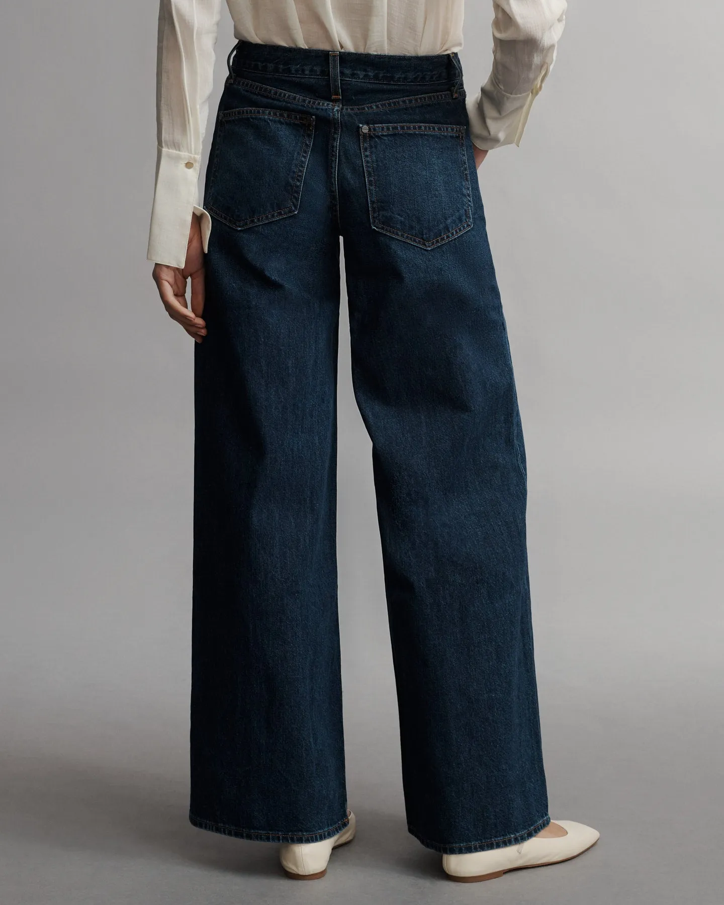 Tiny Dancer Jean in Dark Wash Denim sold by TWP CLOTHING product image thumbnail 4