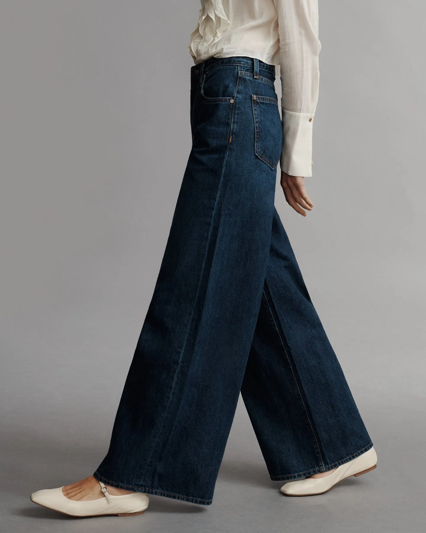Tiny Dancer Jean in Dark Wash Denim sold by TWP CLOTHING product image thumbnail 2